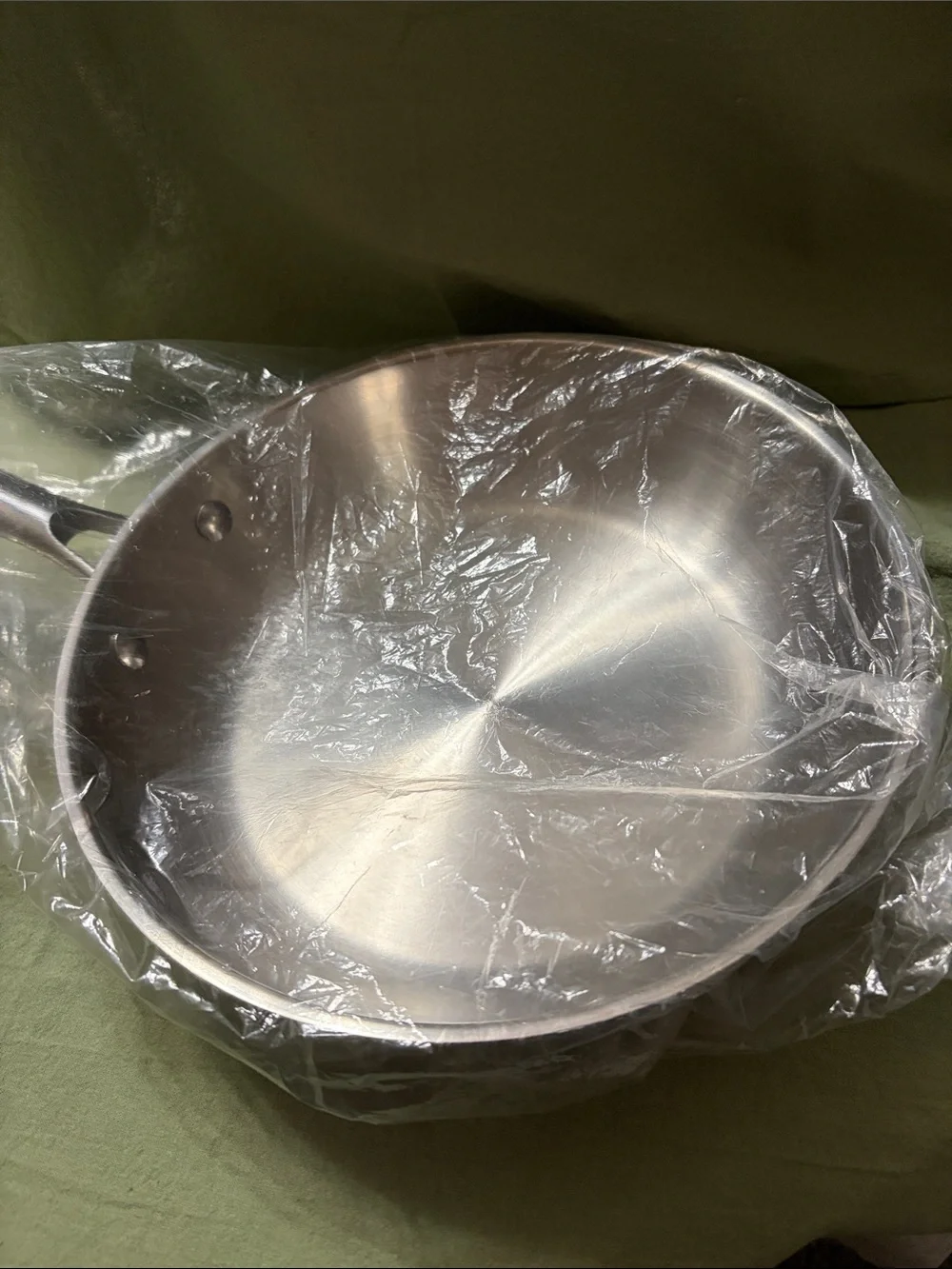NWOT Stainless Steel Frying Pan - Silver